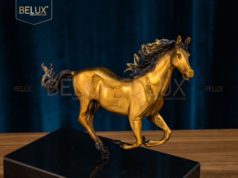 Tượng ngựa bằng đồng decor cao 20cm